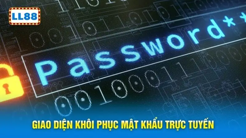 Giao diện khôi phục mật khẩu trực tuyến