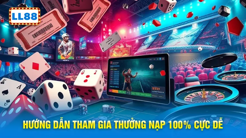Hướng dẫn tham gia thưởng nạp 100% cực dễ